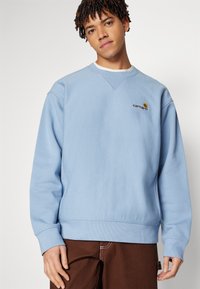Carhartt WIP AMERICAN SCRIPT - Mikina - frosted blue