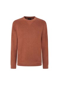 Hackett London Stickad tröja - burnt orange denim