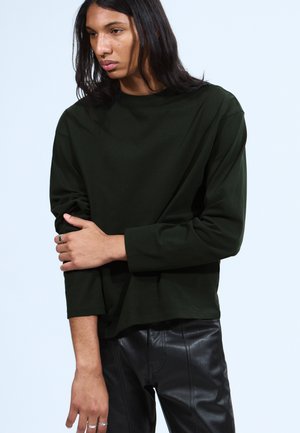 GREAT BOXY LONG SLEEVE  - Top s dlouhým rukávem - green dark