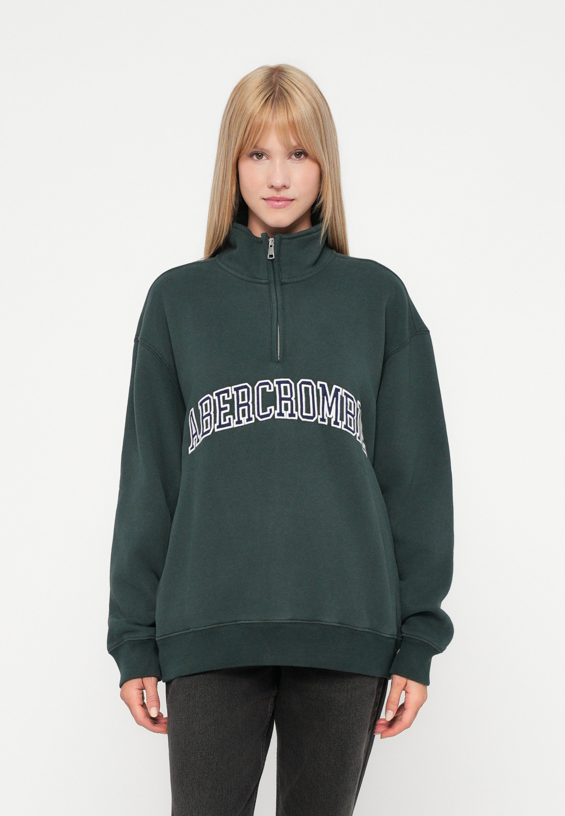 Abercrombie & Fitch EXCLUSIVE LOGO VINTAGE - Sweatshirt - teal