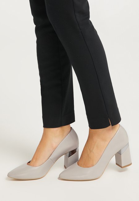 escarpin argenté zalando