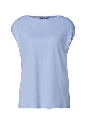 Street One, BASIC SHIRT MIT U-BOOT-AUSSCHNITT - Basic T-shirt - cashmere blue