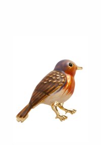 ENAMEL ROBIN  - Broche - goldcoloured