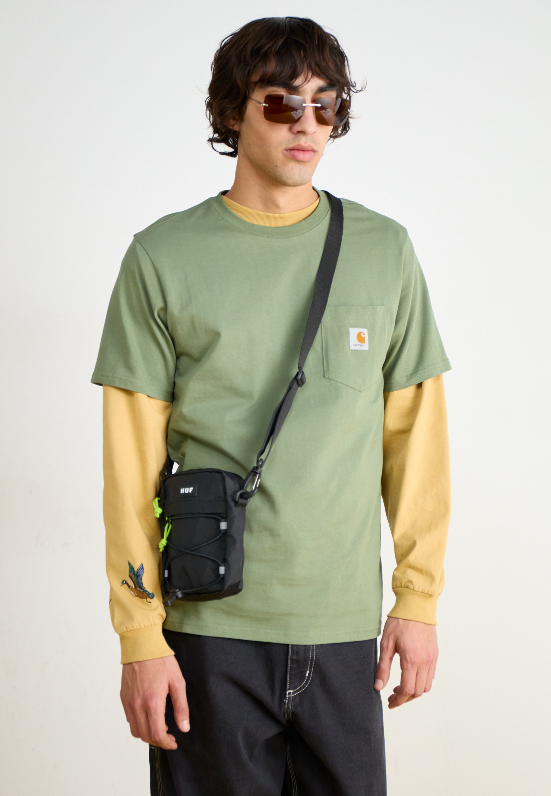 Carhartt WIP POCKET - T-shirt basique - dollar green/vert