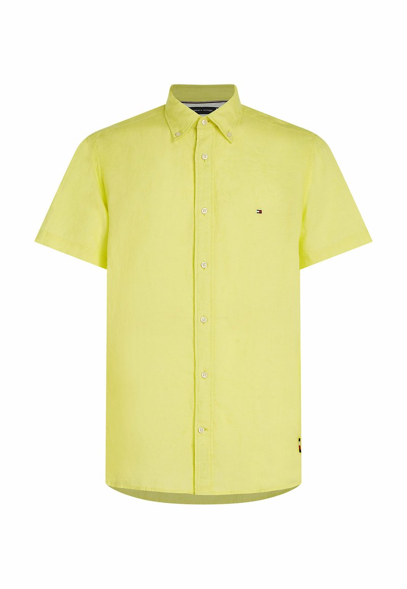 Tommy Hilfiger Overhemd geel gemêleerd Tommy Hilfiger Overhemd geel gemêleerd