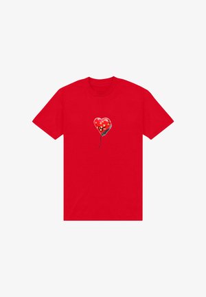 Henry Tiger, BANKSY LOVE HURTS - T-Shirt print - red