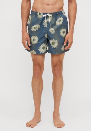 CONCRETE AIR GARDEN  FLORAL PRINTED SWIM TRUNKS - Swimming shorts - grey
