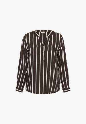 Kaffe Curve, KCSIDA - Blouse - coffee bean chalk stripe