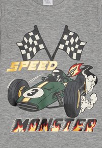 Lindex RACE CAR FRONT - Μπλούζα με μακριά μανίκια - grey melange