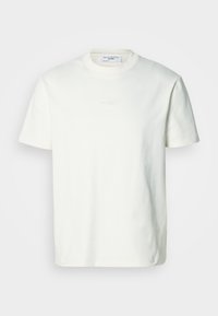 PRINT RELAXED FIT - Navadna majica - silky white