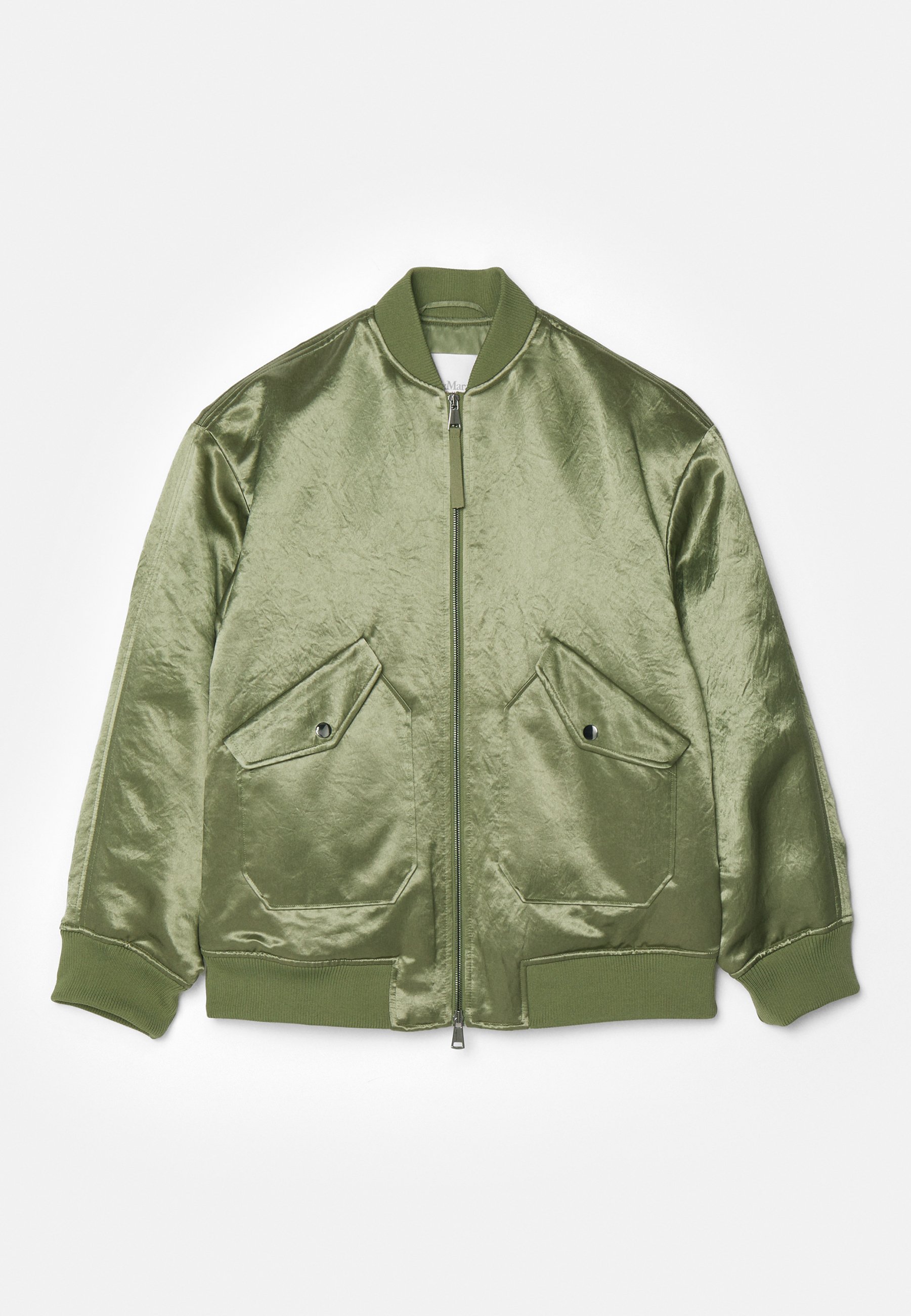 MAX MARA LEISURE ボンバージャケット・IMELDE MAX MARA Leisure Imelde oversized crinkled-satin bomber