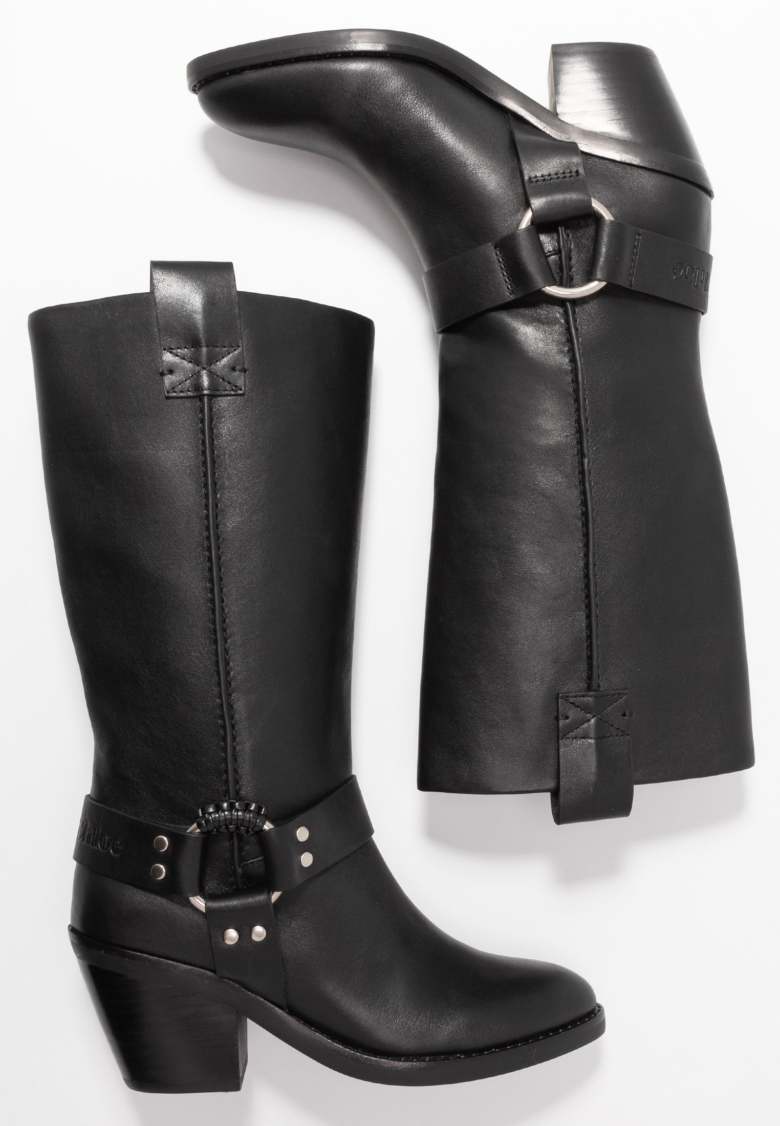 chloe biker boots