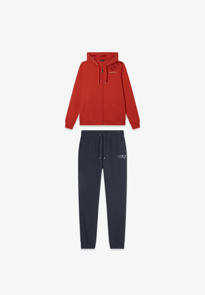 Freddy CON CAPPUCCIO E DETTAGLI SET - Survêtement - poppy red total eclipse