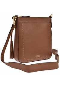 Loxwood IVY - EN CUIR GRAINÉ PIQUÉ MAIN CONTRASTÉ - Sac bandoulière - honey