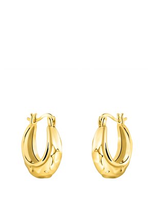 CREOLEN HAMMERED - Øreringe - gold-coloured