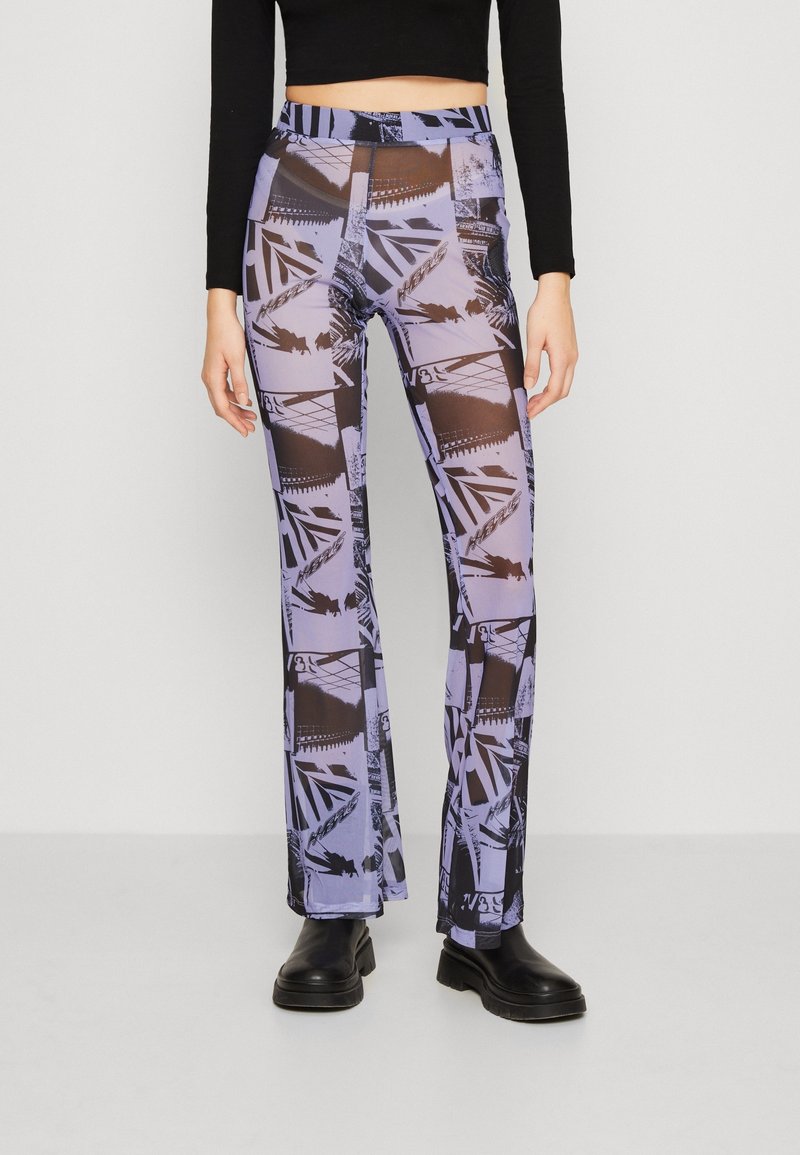Noisy May Leggings - Byxor - purple