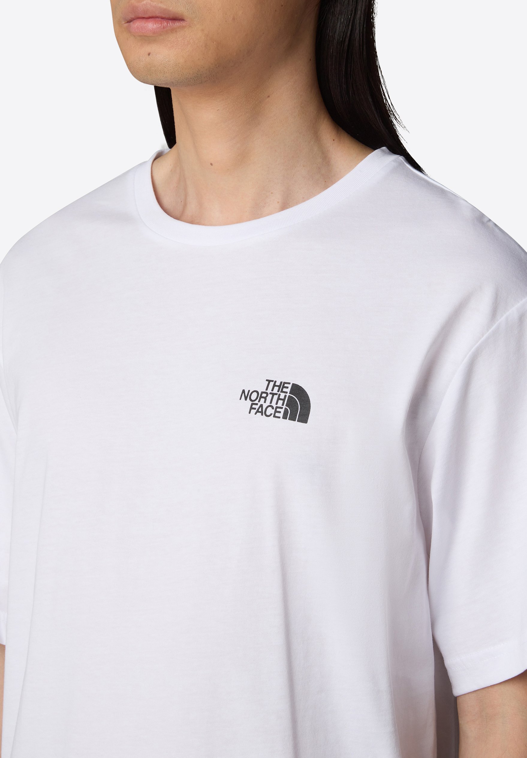 ★★THE NORTH FACE★★ White Label One Earth EX Short Sleeve The North Face Mens Short Sleeve Black Box Cut T Shirt White