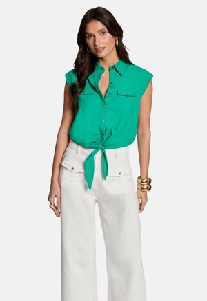 SLEEVELESS  - Button-down blouse - vert émeraude