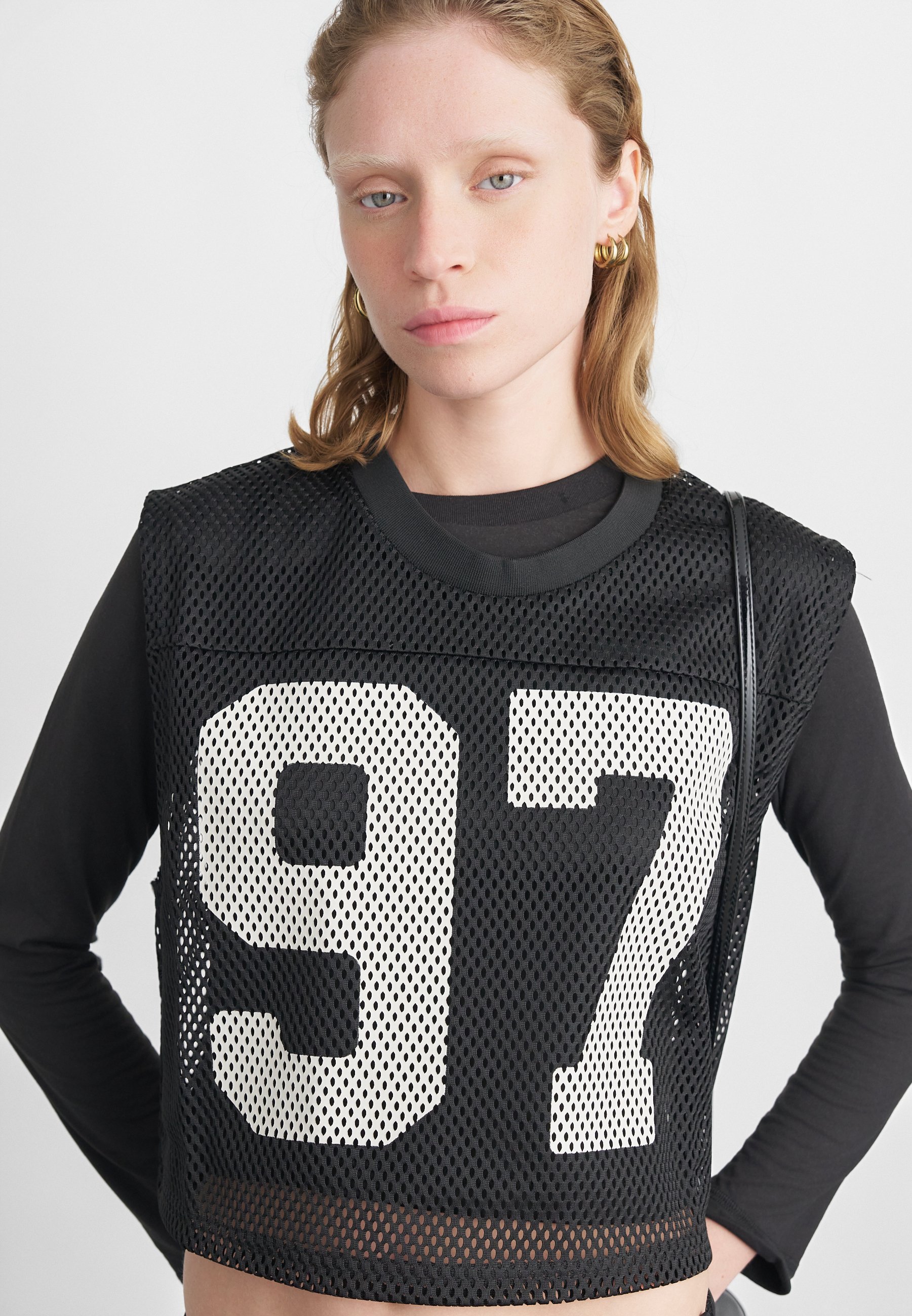 Puma PUMA X ROSÉ RELAXED - Top - black - Zalando.co.uk