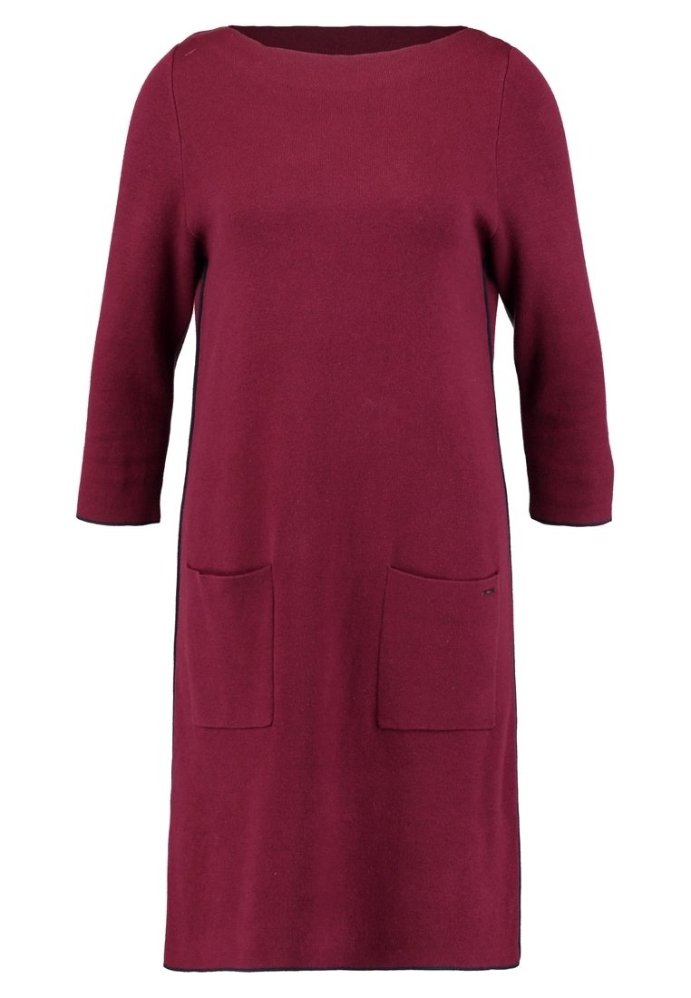 S Oliver Strickkleid Strickkleid Rot Strickkleid Dark Red