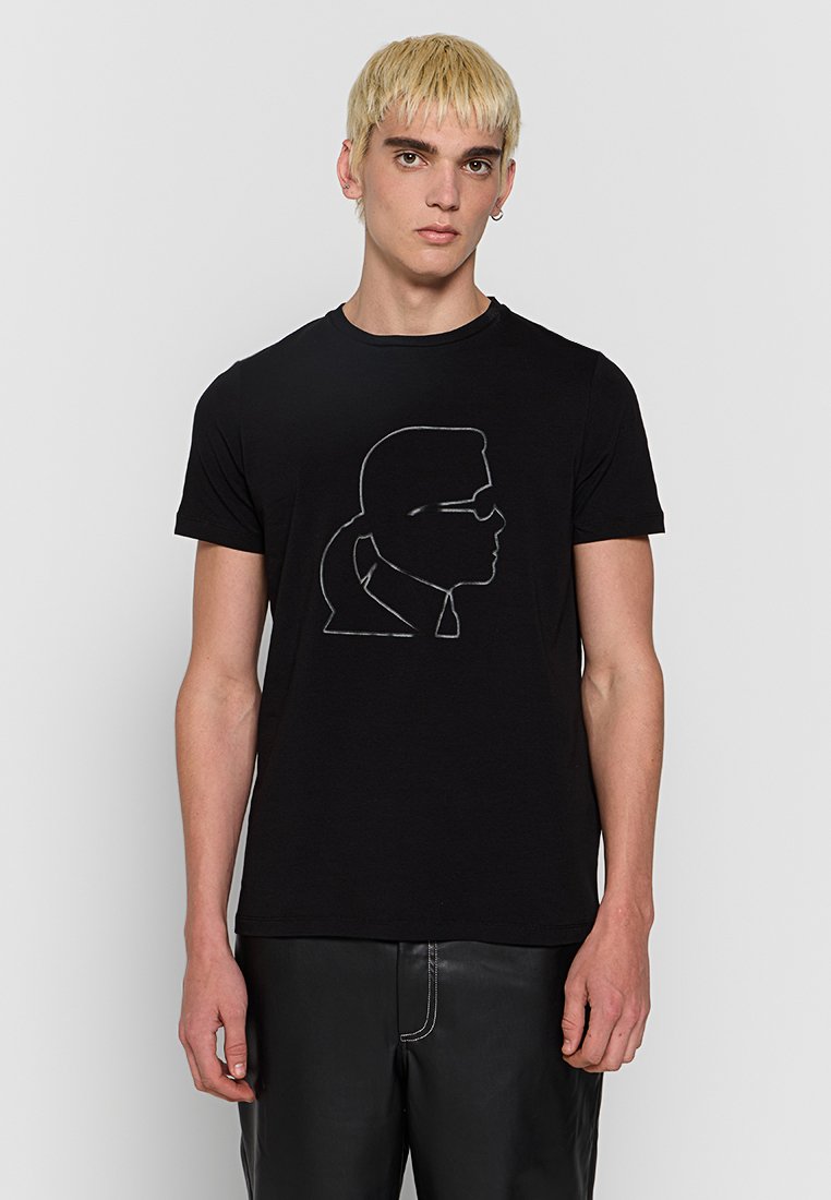 Karl Lagerfeld T-shirt print zwart