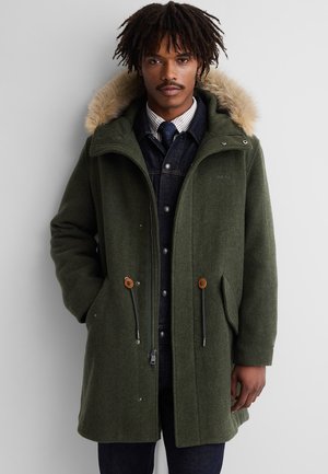 GAP, GAP X A.P.C. OVERSIZED WOOL-BLEND PARKA - Парка - evergreen