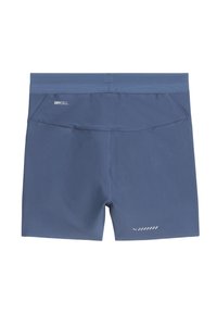 Shorts de sport pour homme de couleur bleue, en tissu léger. Dotés d'une taille en mesh, d'un logo et de détails réfléchissants près de l'ourlet.