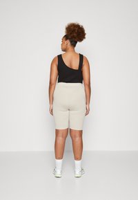 Even&Odd Curvy 2 PACK  - Kratke hlače - black/beige