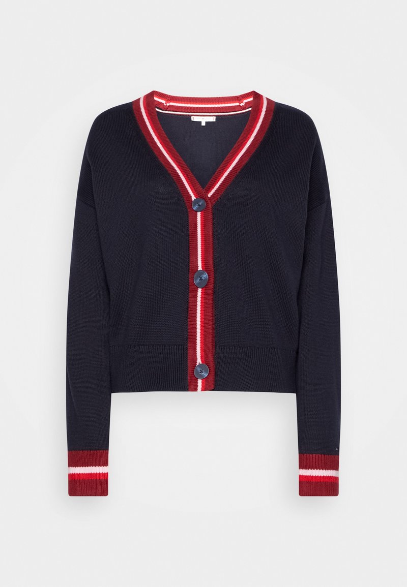 Tommy Hilfiger VIBRANT STRIPE CARDIGAN Cardigan desert sky/dark blue Zalando.co.uk