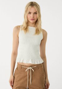 Stradivarius - GATHERED WITH RUFFLES - Blouse - beige Image miniature 1