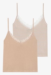 2 PACK - Top - warm taupe /egret,warm taupe