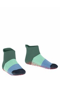 FALKE Colour Block - Chaussettes - dark jade