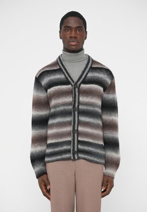 CARDIGAN BUTTON - Kardigán - black