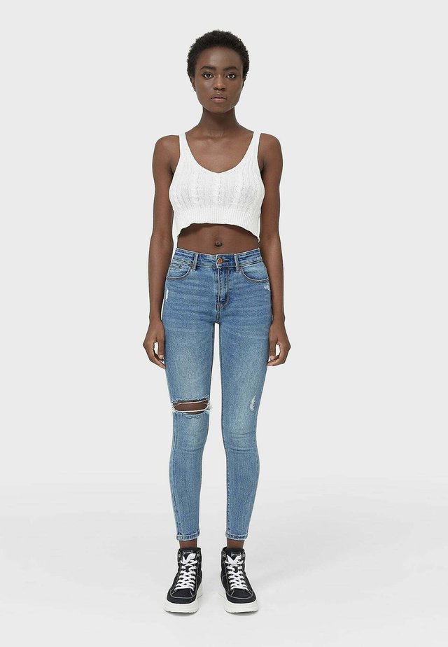 Jeans Skinny Fit - mottled blue