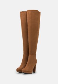 Anna Field Botas acima do joelho - cognac