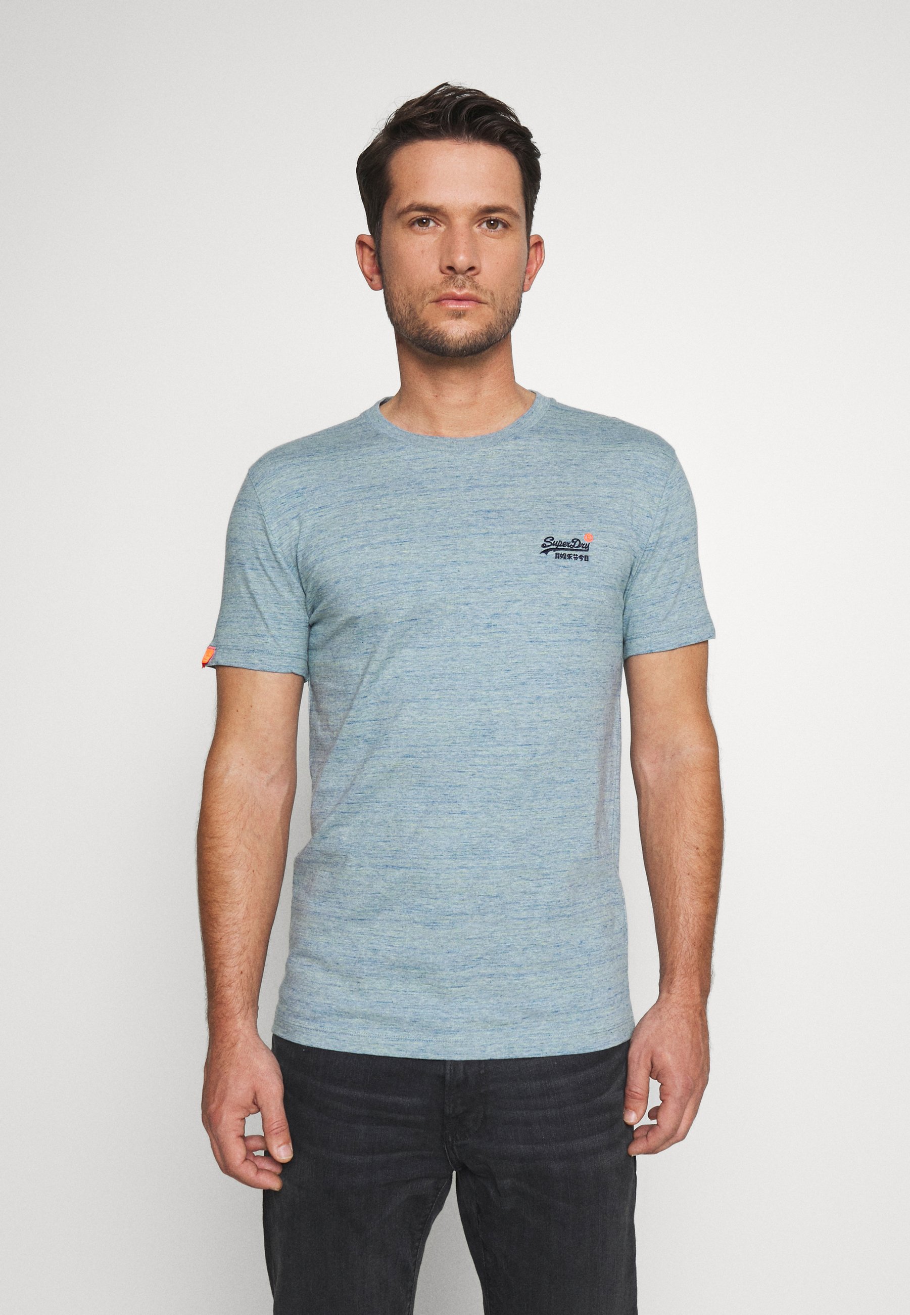 Superdry VINTAGE LOGO PREMIUM GOODS TONAL INJECTION - T-shirts basic - mid pine Superdry VINTAGE LOGO PREMIUM GOODS TONAL INJECTION - T-shirts basic - mid pine