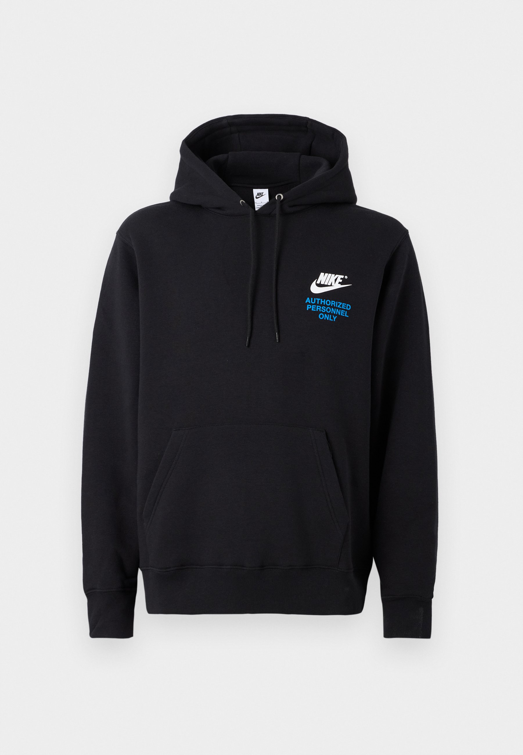 Nike Sportswear HOODIE - Sweatshirt - black/white/black