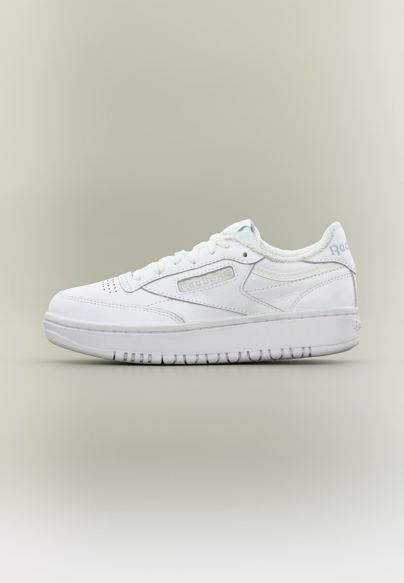 Reebok CLUB C DOUBLE footwear white/cold grey/white