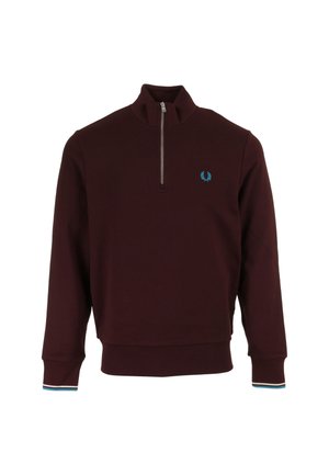 HALF ZIP - Sweatshirt - red ecru