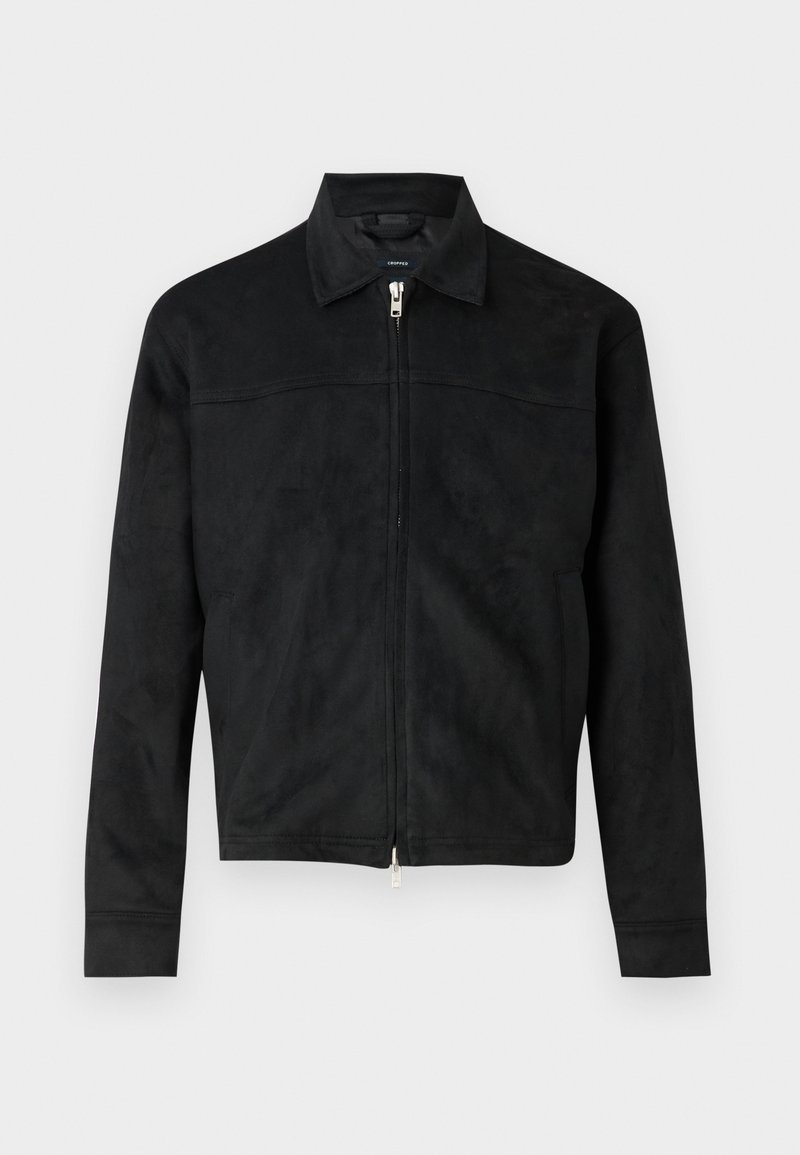 Abercrombie & Fitch Imitatieleren jas zwart