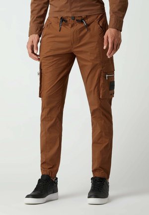 Pantalon cargo - cognac
