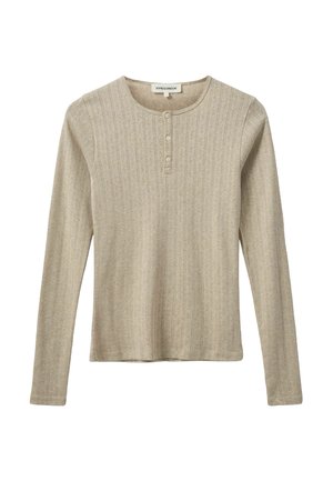 ALICIA - T-shirt à manches longues - beige melange