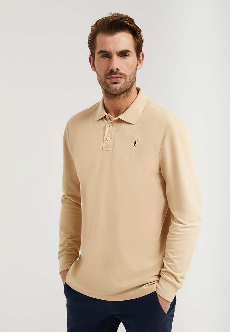 Polo Club LONG SLEEVE REGULAR FIT Poloshirt sand/beige Zalando.nl