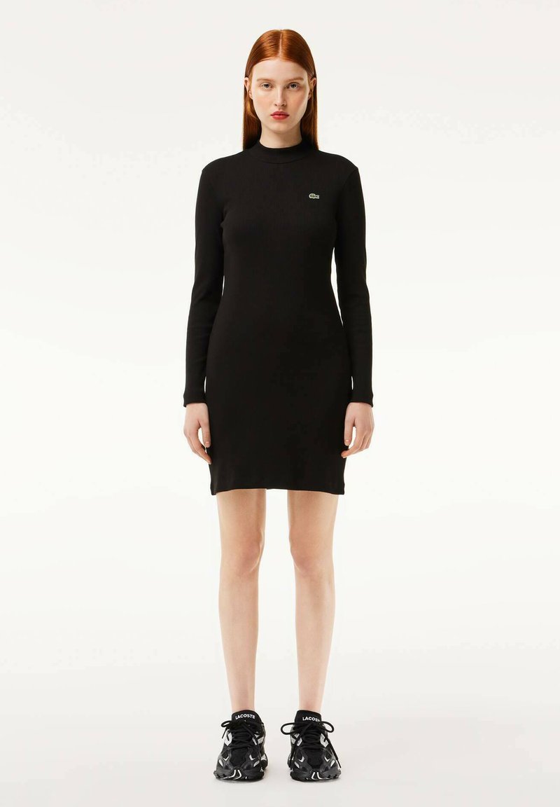 Lacoste Robe fourreau - noir/anthracite - ZALANDO.FR
