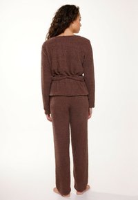 LingaDore SET FLUFFY - Pyjama set - dark pepper