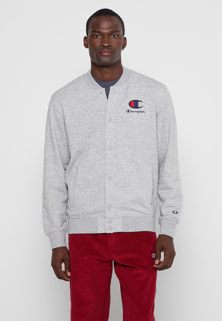 Champion Sweater met rits lichtgrijs