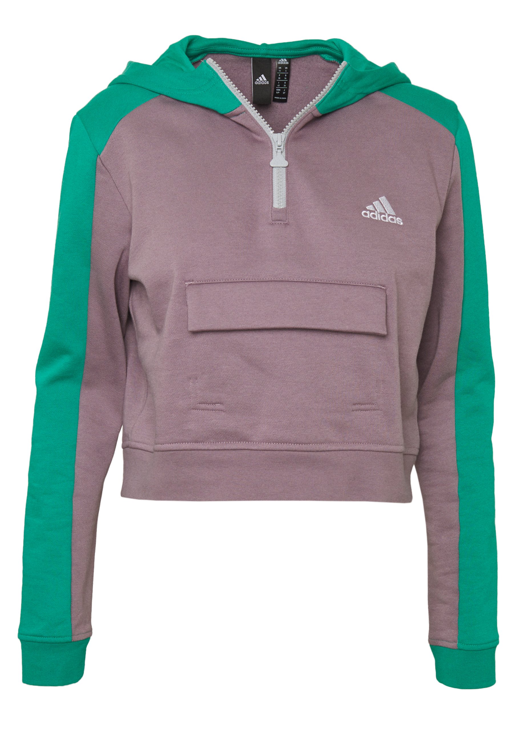 adidas Performance HOODIE Kapuzenpullover purplegreen adidas Performance Sweatshirt green Zalando.at