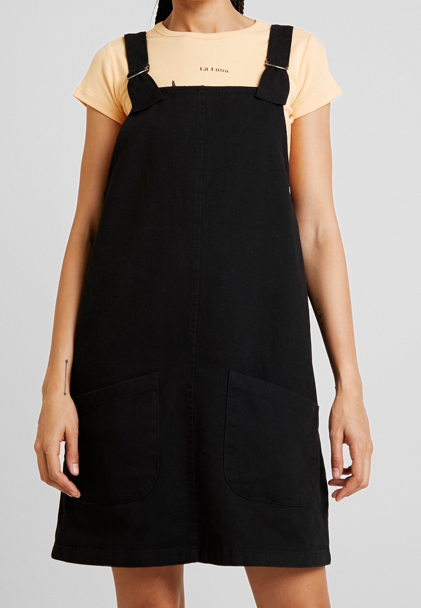 monki black denim dress Monki Denim dress - black denim - (Pre-owned)