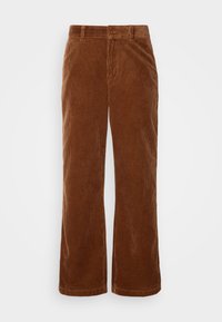 RELAXED WIDE PANTS - Bukser - cacao