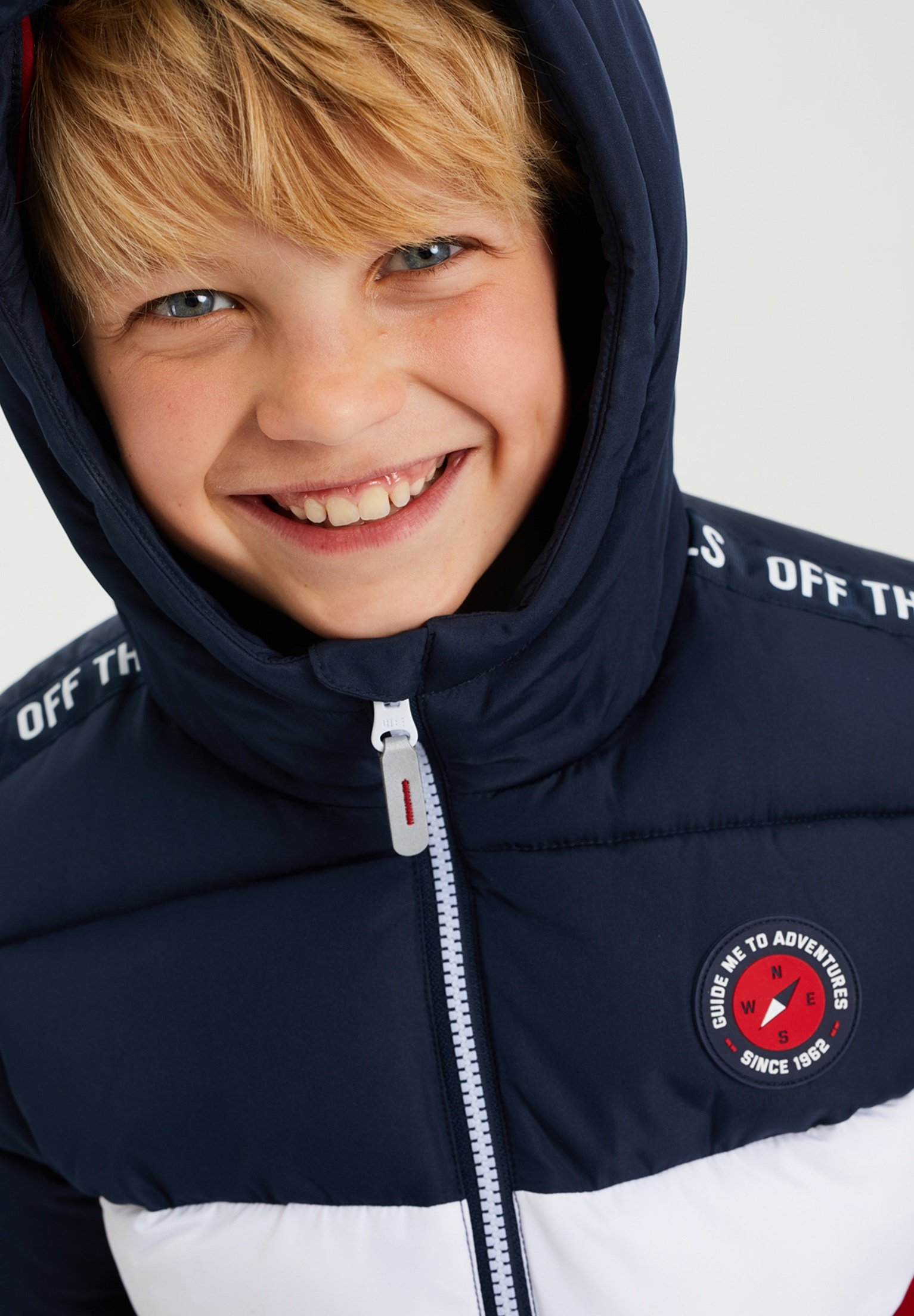 WE Fashion JONGENS - Winterjas - dark blue/red/donkerblauw - Zalando.nl